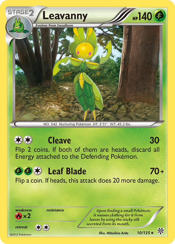 Leavanny (10/135) [Black & White: Plasma Storm] | Devastation Store