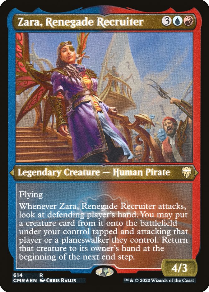 Zara, Renegade Recruiter (Etched) [Commander Legends] | Devastation Store