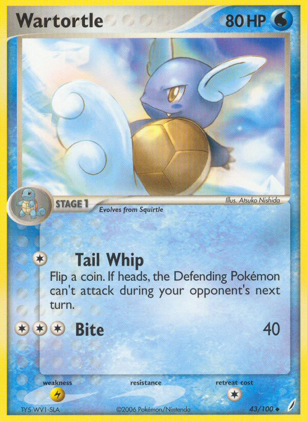Wartortle (43/100) [EX: Crystal Guardians] | Devastation Store