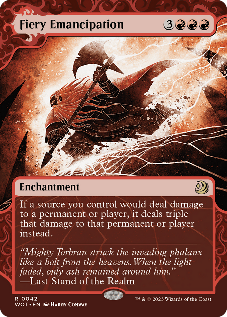 Fiery Emancipation [Wilds of Eldraine: Enchanting Tales] | Devastation Store