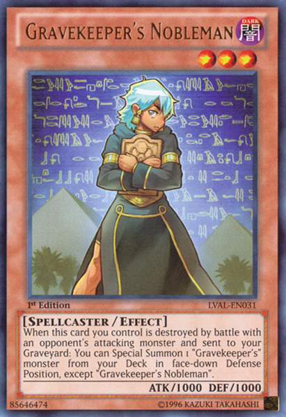 Gravekeeper's Nobleman [LVAL-EN031] Ultra Rare | Devastation Store