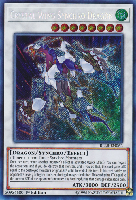 Crystal Wing Synchro Dragon [BLLR-EN062] Secret Rare | Devastation Store