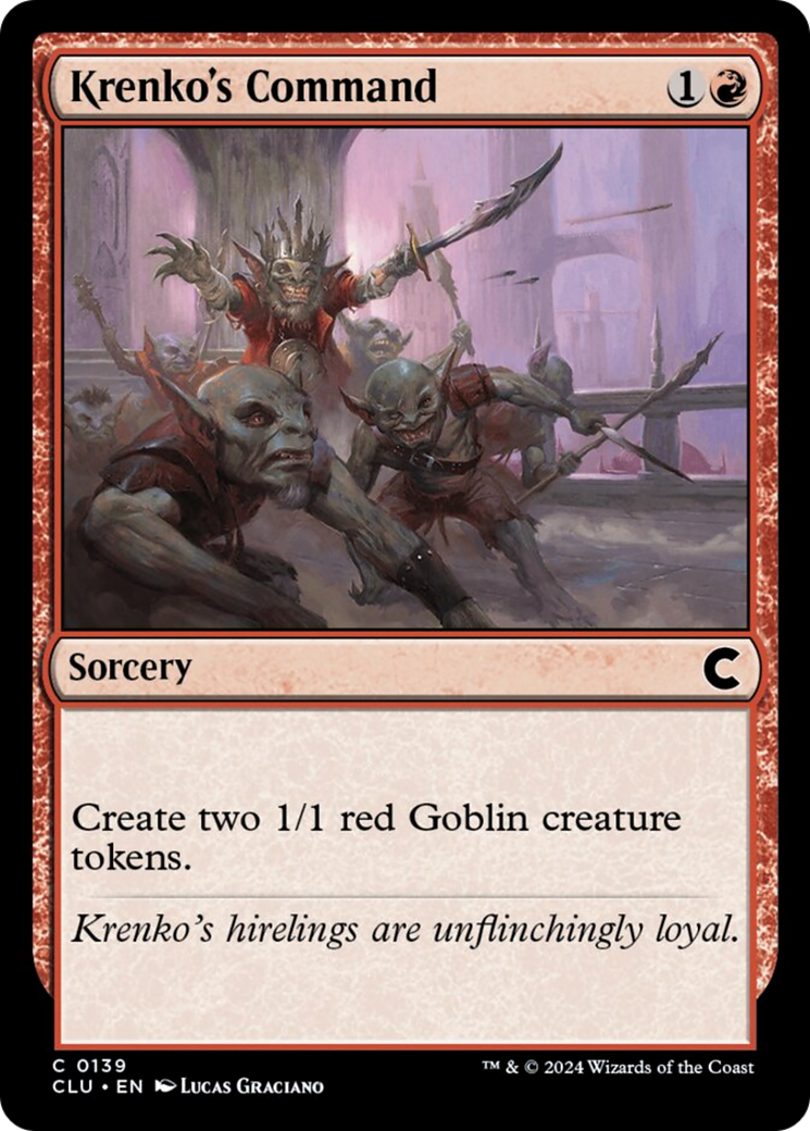 Krenko's Command [Ravnica: Clue Edition] | Devastation Store