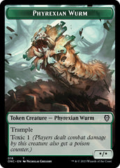 Phyrexian Wurm // Phyrexian Insect Double-Sided Token [Phyrexia: All Will Be One Commander Tokens] | Devastation Store