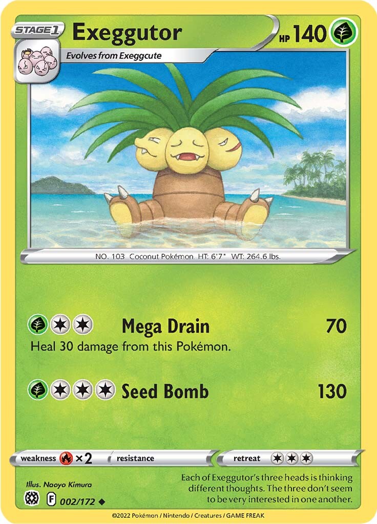 Exeggutor (002/172) [Sword & Shield: Brilliant Stars] | Devastation Store