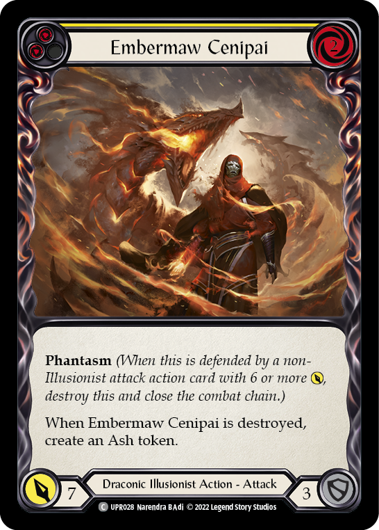 Embermaw Cenipai (Yellow) [UPR028] (Uprising)  Rainbow Foil | Devastation Store