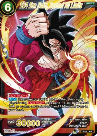 SS4 Son Goku, Beyond All Limits (Gold Stamped) [P-262] | Devastation Store