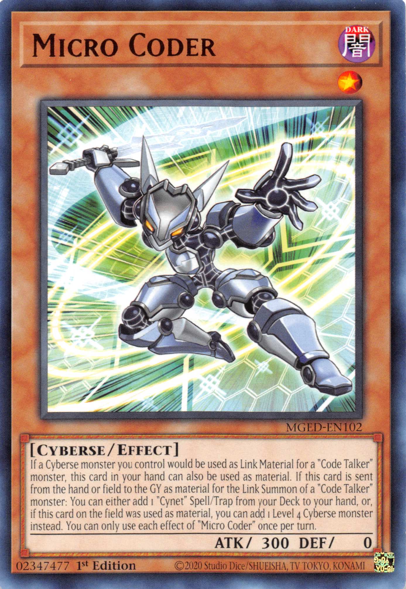 Micro Coder [MGED-EN102] Rare | Devastation Store