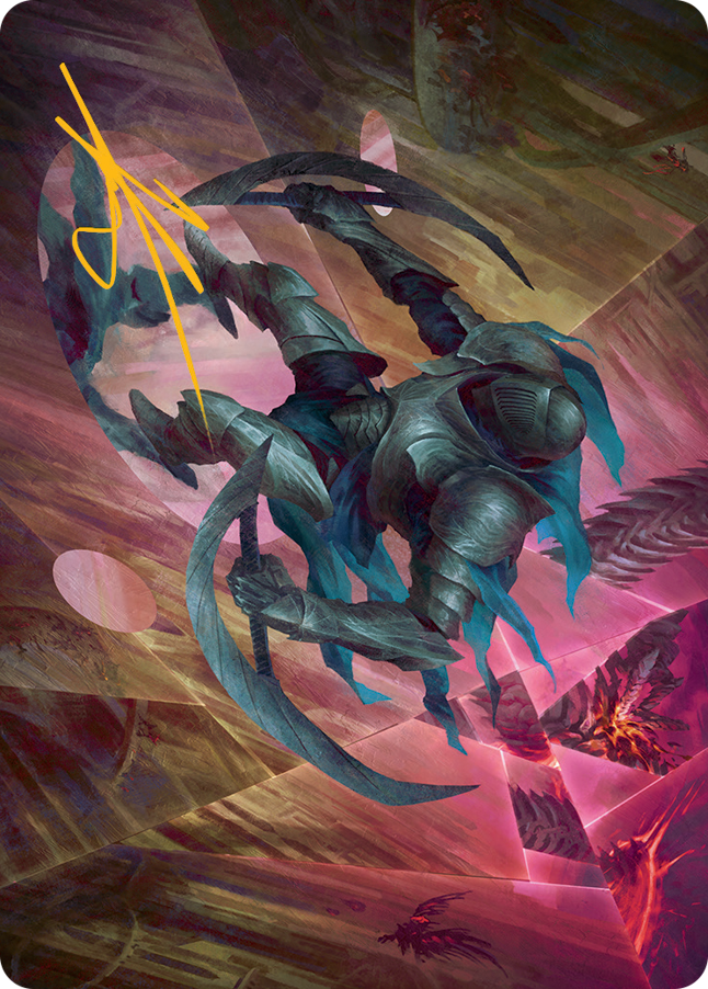 Xerex Strobe-Knight Art Card (Gold-Stamped Signature) [March of the Machine Art Series] | Devastation Store