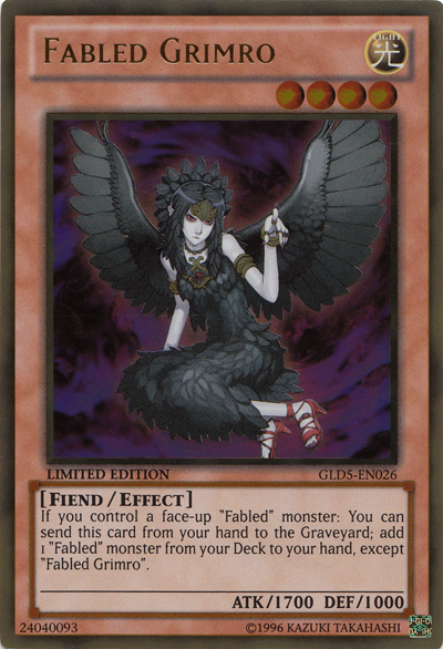 Fabled Grimro [GLD5-EN026] Gold Rare | Devastation Store