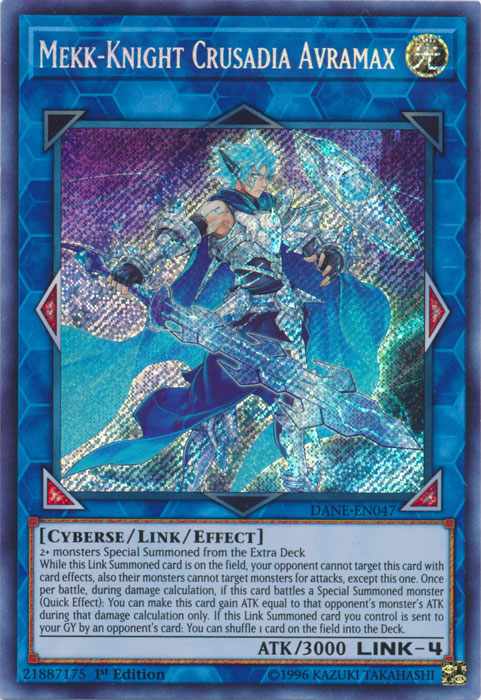 Mekk-Knight Crusadia Avramax [DANE-EN047] Secret Rare | Devastation Store