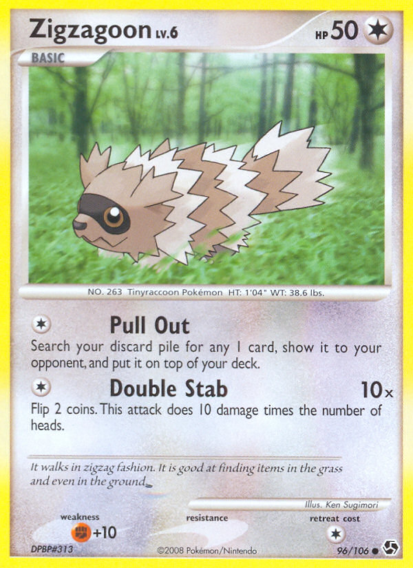 Zigzagoon (96/106) [Diamond & Pearl: Great Encounters] | Devastation Store