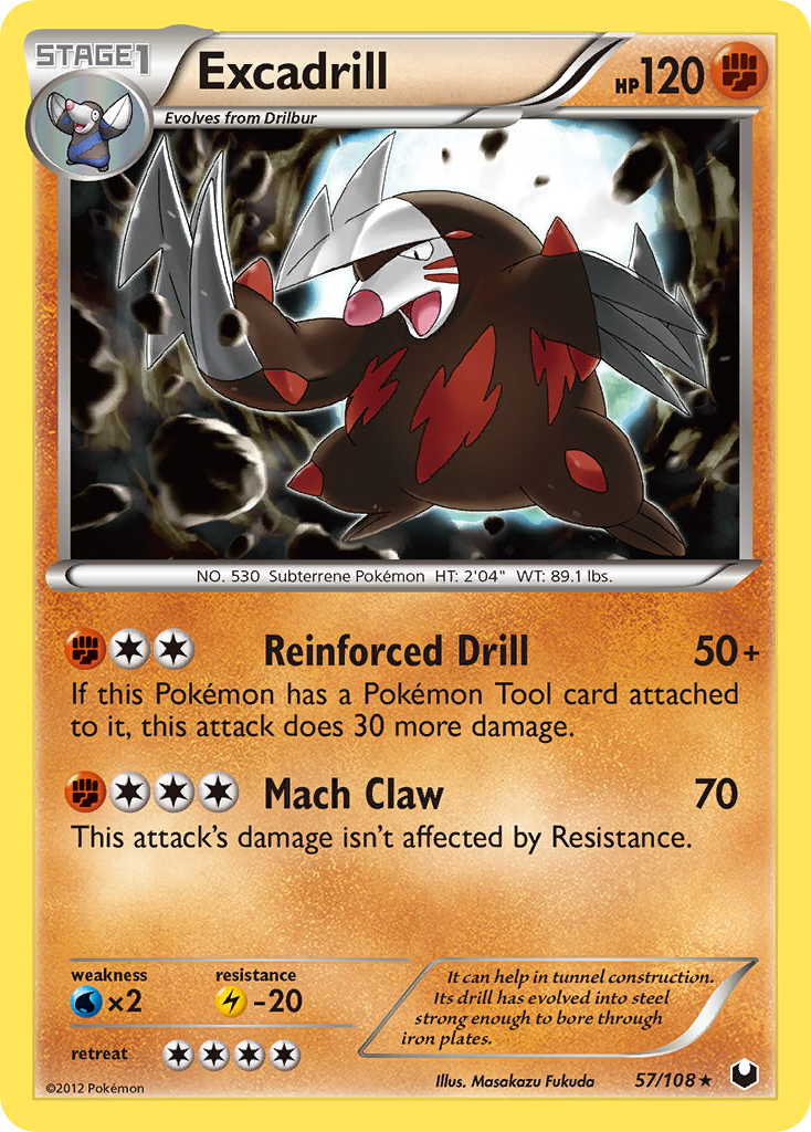 Excadrill (57/108) [Black & White: Dark Explorers] | Devastation Store