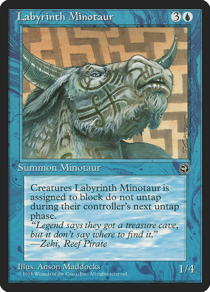 Labyrinth Minotaur (Zeki Flavor Text) [Homelands] | Devastation Store