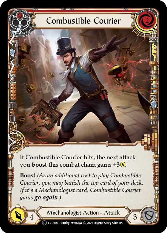 Combustible Courier (Red) [CRU109] Unlimited Normal | Devastation Store