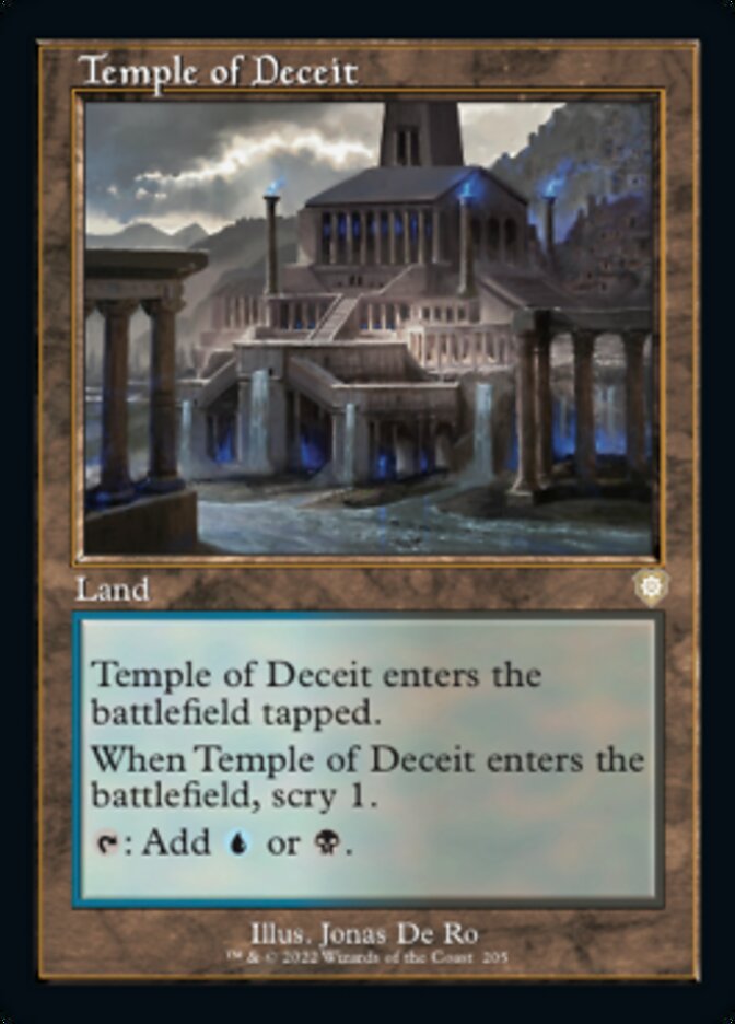 Temple of Deceit (Retro) [The Brothers' War Commander] | Devastation Store