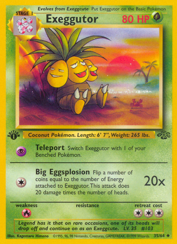 Exeggutor (35/64) [Jungle 1st Edition] | Devastation Store