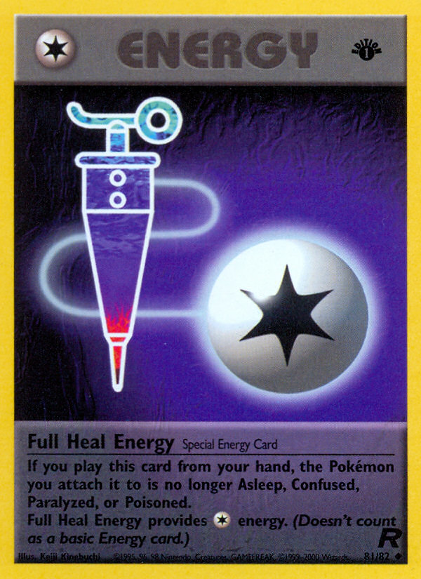 Full Heal Energy (81/82) [Team Rocket 1st Edition] | Devastation Store