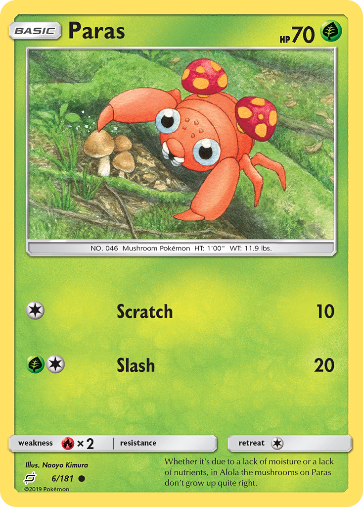 Paras (6/181) [Sun & Moon: Team Up] | Devastation Store