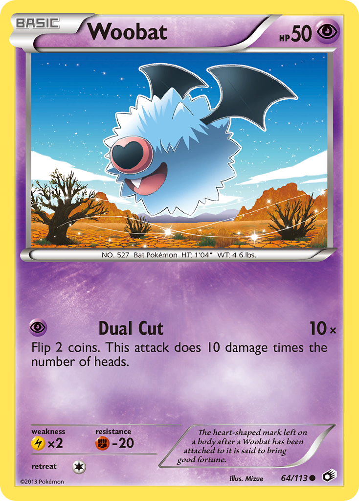 Woobat (64/113) [Black & White: Legendary Treasures] | Devastation Store