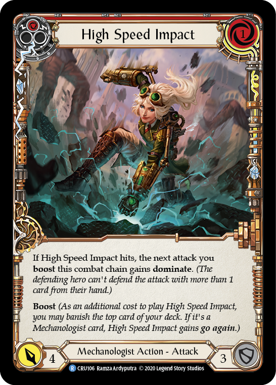High Speed Impact (Red) [CRU106] 1st Edition Normal - Devastation Store | Devastation Store