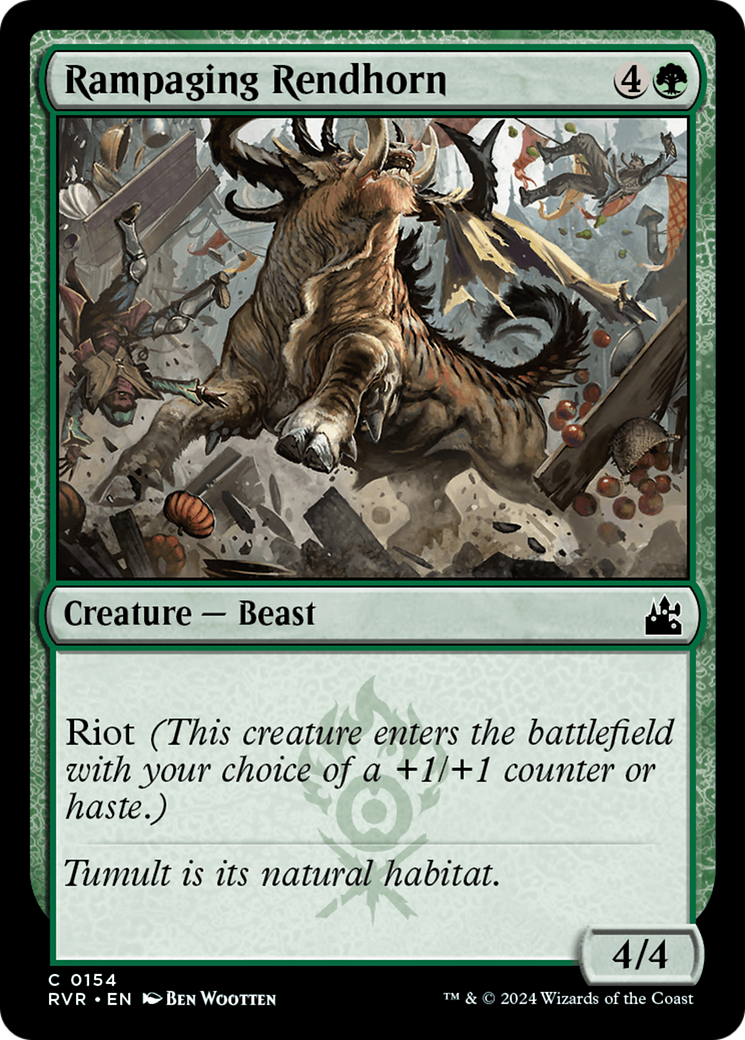 Rampaging Rendhorn [Ravnica Remastered] | Devastation Store