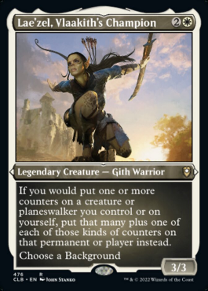 Lae'zel, Vlaakith's Champion (Foil Etched) [Commander Legends: Battle for Baldur's Gate] | Devastation Store