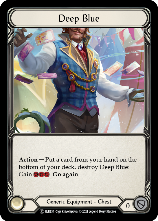Deep Blue [U-ELE234] Unlimited Rainbow Foil | Devastation Store