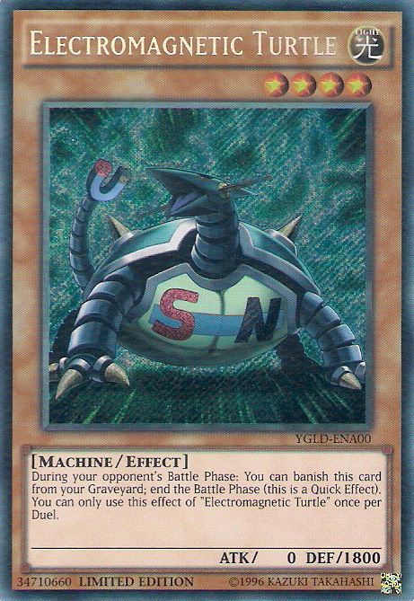 Electromagnetic Turtle [YGLD-ENA00] Secret Rare | Devastation Store