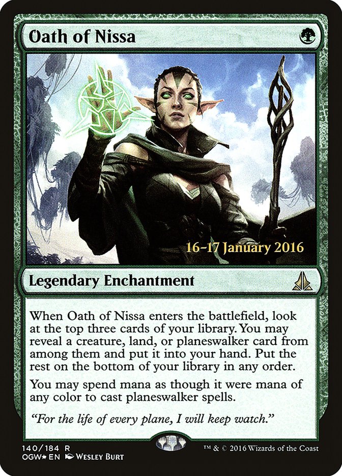 Oath of Nissa [Oath of the Gatewatch Prerelease Promos] | Devastation Store