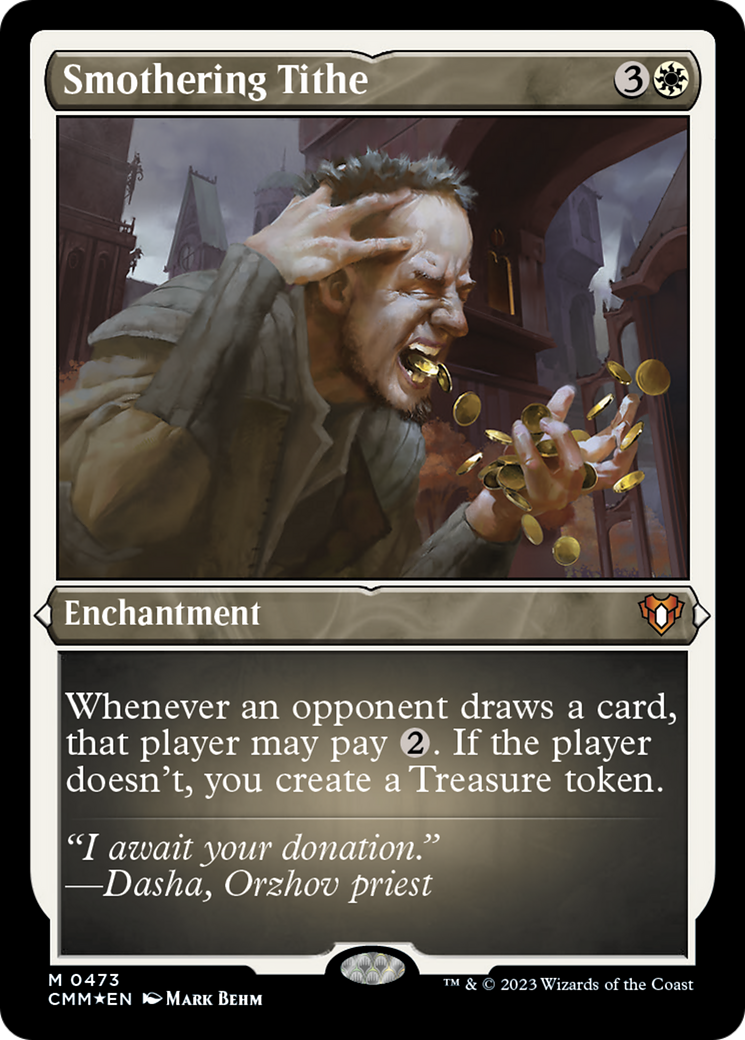 Smothering Tithe (Foil Etched) [Commander Masters] | Devastation Store