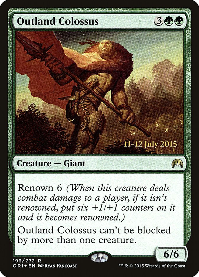 Outland Colossus [Magic Origins Prerelease Promos] - Devastation Store | Devastation Store