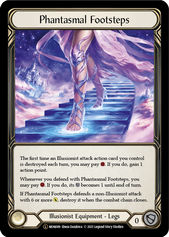 Phantasmal Footsteps (Rainbow Foil) [U-MON089-RF] Unlimited Edition Rainbow Foil | Devastation Store