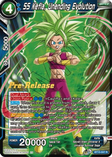 SS Kefla, Unending Evolution (BT15-047) [Saiyan Showdown Prerelease Promos] | Devastation Store