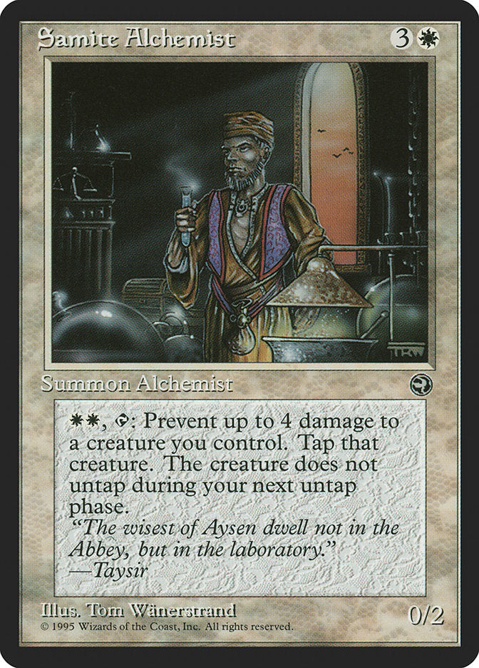 Samite Alchemist (Taysir Flavor Text) [Homelands] - Devastation Store | Devastation Store