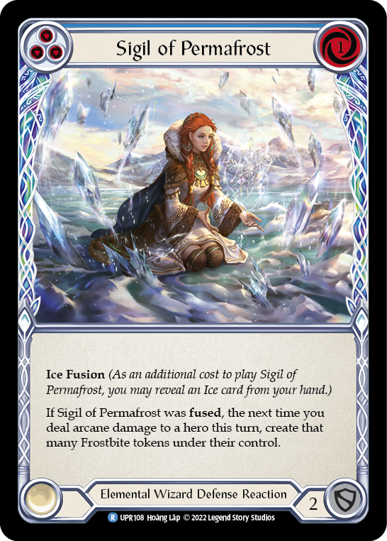 Sigil of Permafrost (Blue) [UPR108] (Uprising)  Rainbow Foil | Devastation Store