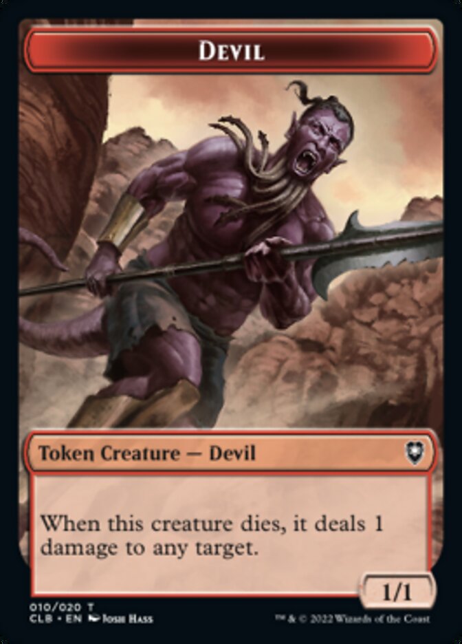 Devil Token [Commander Legends: Battle for Baldur's Gate Tokens] | Devastation Store