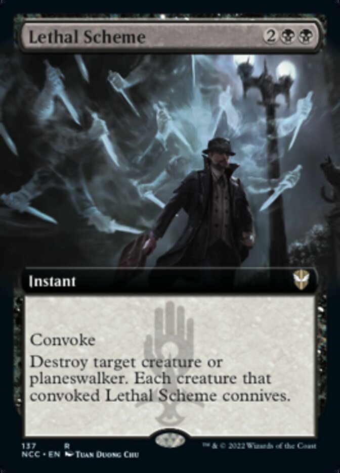 Lethal Scheme (Extended Art) [Streets of New Capenna Commander] | Devastation Store