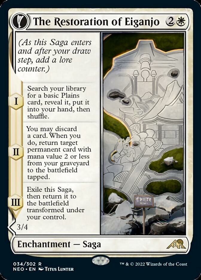 The Restoration of Eiganjo // Architect of Restoration [Kamigawa: Neon Dynasty] | Devastation Store