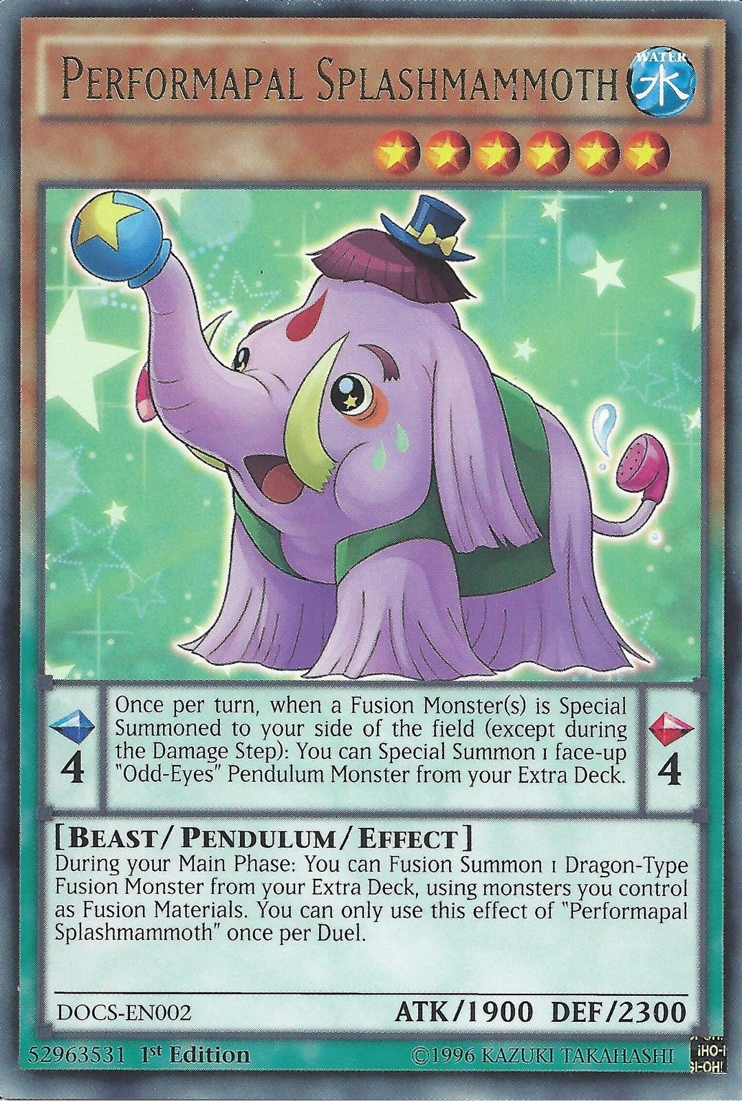 Performapal Splashmammoth [DOCS-EN002] Rare | Devastation Store