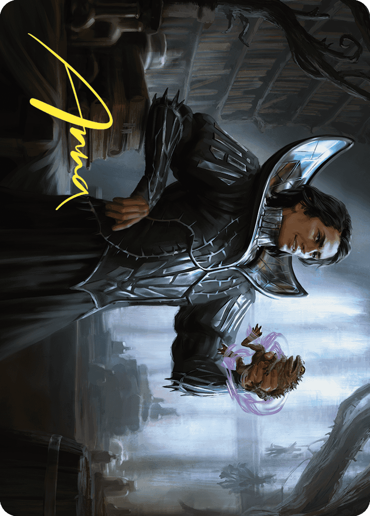 Spiteful Hexmage Art Card (Gold-Stamped Signature) [Wilds of Eldraine Art Series] | Devastation Store