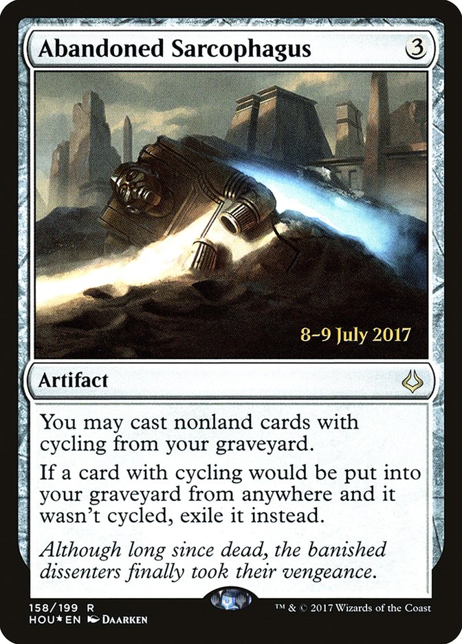 Abandoned Sarcophagus  [Hour of Devastation Prerelease Promos] - Devastation Store | Devastation Store