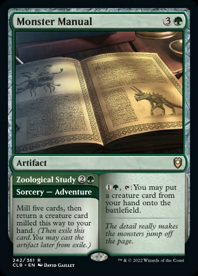 Monster Manual // Zoological Study [Commander Legends: Battle for Baldur's Gate] | Devastation Store