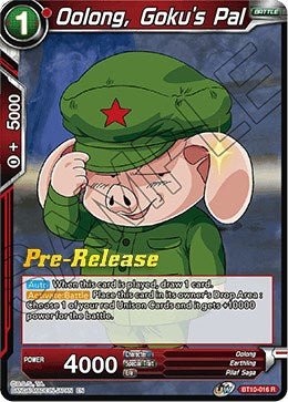 Oolong, Goku's Pal (BT10-016) [Rise of the Unison Warrior Prerelease Promos] | Devastation Store