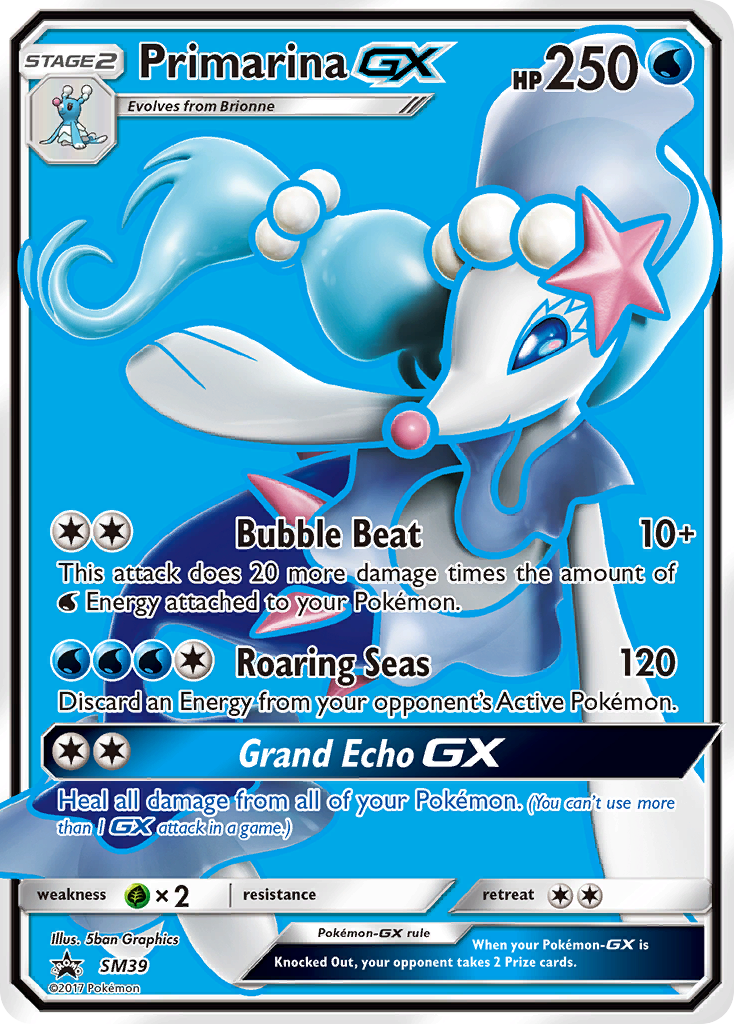 Primarina GX (SM39) [Sun & Moon: Black Star Promos] | Devastation Store