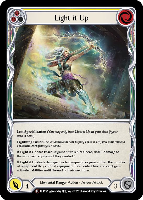 Light it Up [U-ELE036] Unlimited Rainbow Foil | Devastation Store