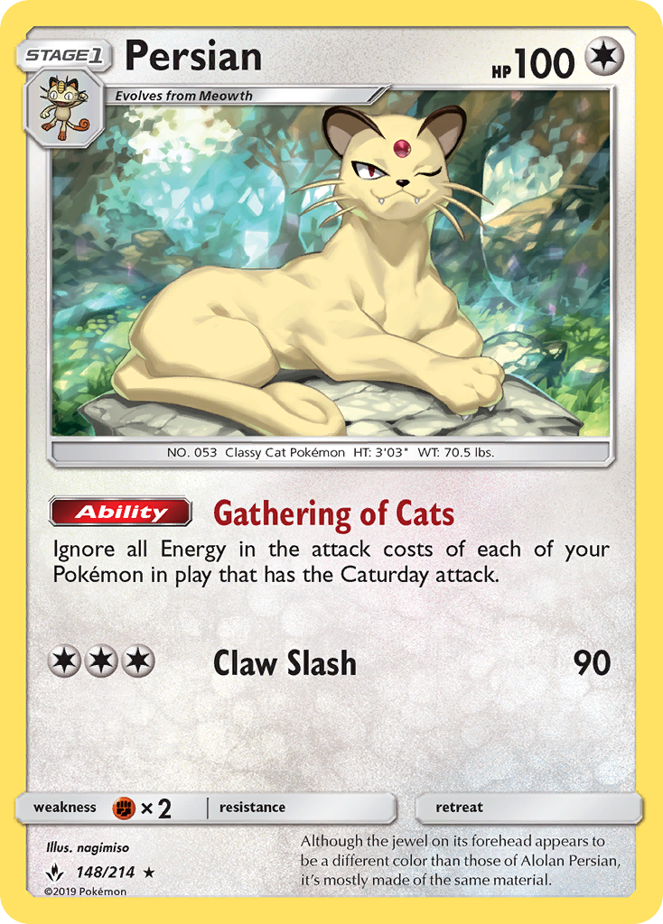 Persian (148/214) [Sun & Moon: Unbroken Bonds] | Devastation Store