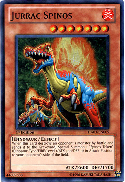 Jurrac Spinos [HA03-EN009] Super Rare | Devastation Store