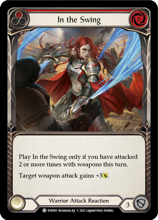 In the Swing (Red) [EVR063] (Everfest)  1st Edition Rainbow Foil | Devastation Store