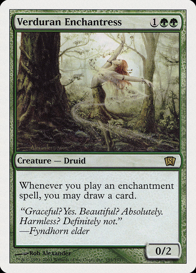Verduran Enchantress [Eighth Edition] | Devastation Store